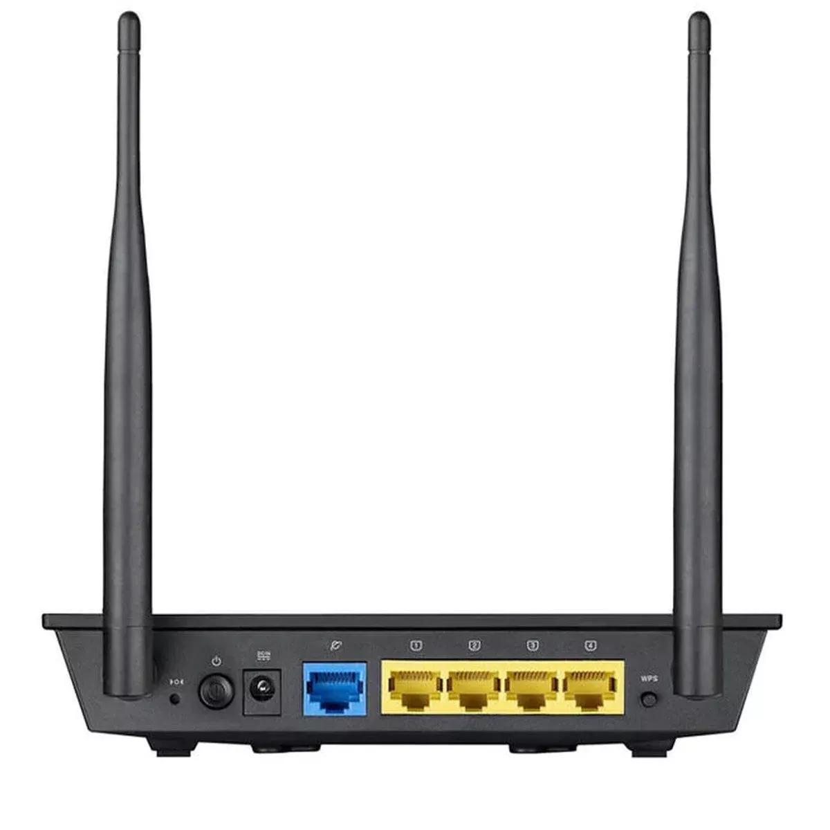 ASUS RT-N12+ Wi-Fi Router - Dual Antenna, Up to 300 Mbps, 4 LAN ports