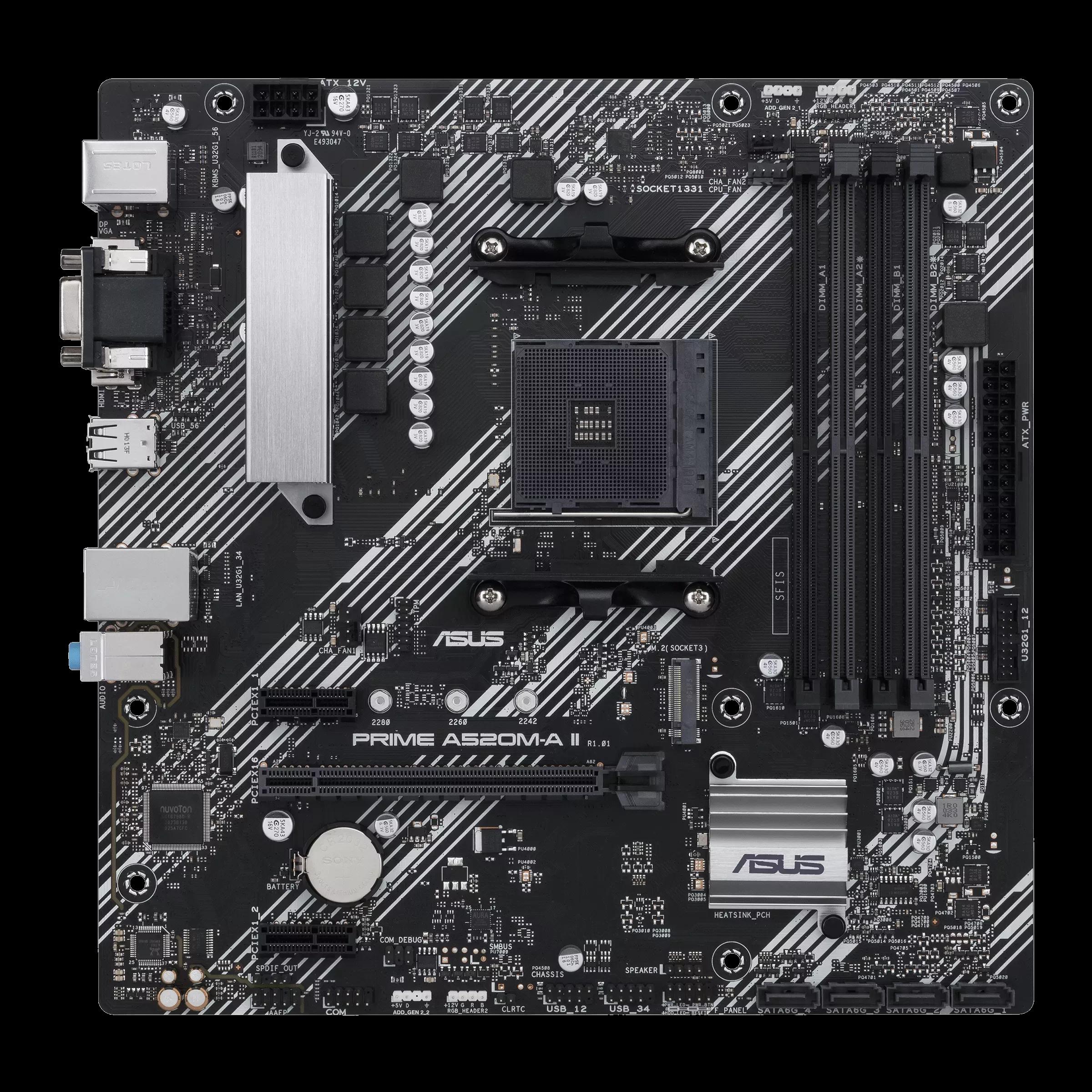 Asus PRIME A520M-A II AM4 micro ATX Motherboard Price Nepal