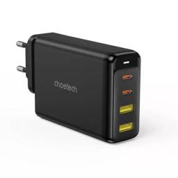 CHOETECH 140W 4-Port Quick Charging GaN Wall Charger 2x USB-C, 2x USB-A (PD6005) Price Nepal