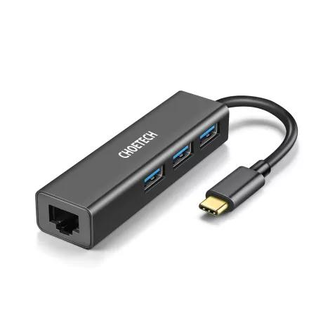 CHOETECH  4-in-1 USB-C to RJ45 Adapter ( HUB-U02 ) Price Nepal