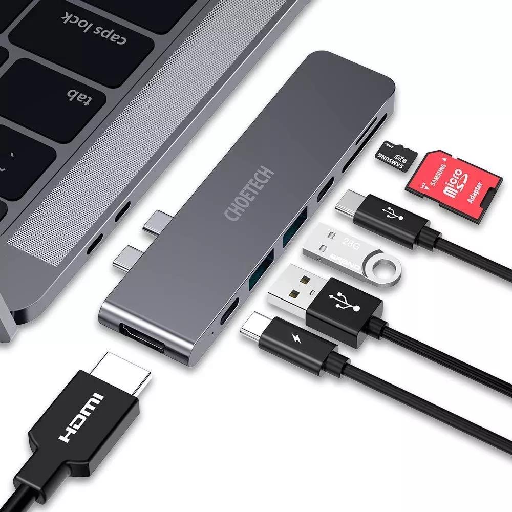 CHOETECH 7-in-1 USB-C HUB With 4K HDMI  (HUB-M14) Price in Nepal