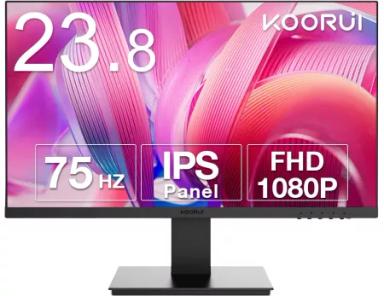 KOORUI 24 inch IPS High-Performance 75Hz 5ms 99% sRGB Office Gaming Monitor