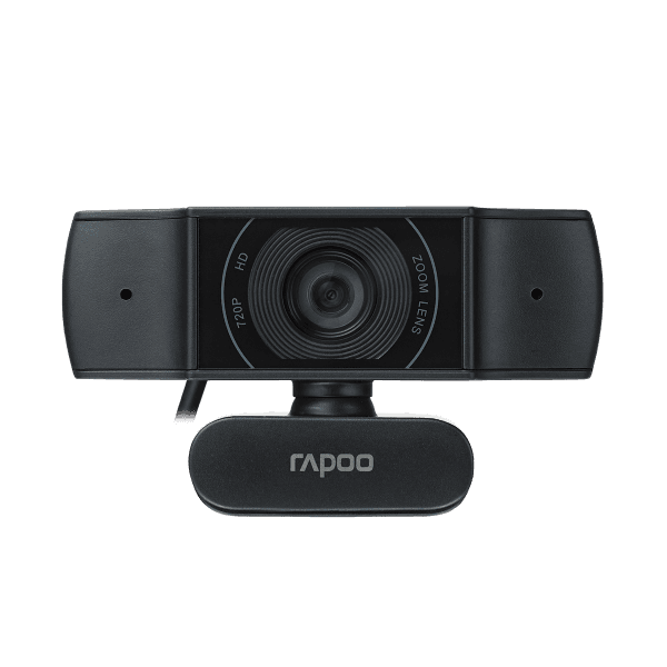 Rapoo C200 720P HD USB WebCam - Wide-angle Lens, In-built Mic, Crisp Images & Videos