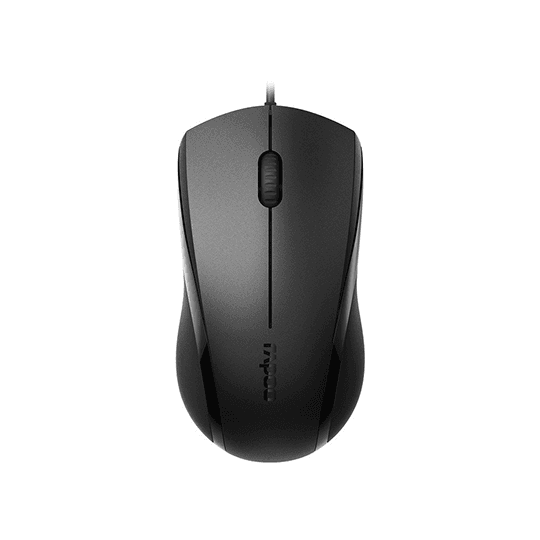 Rapoo N1200 - Silent Wired Optical Mouse Black