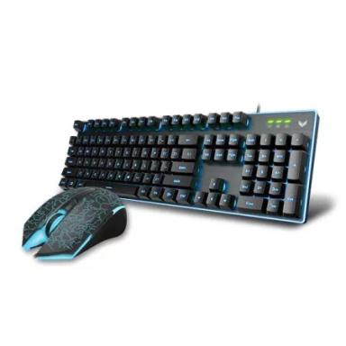 RAPOO V100S US-Black Backlit Gaming Keyboard & Optical Gaming Mouse