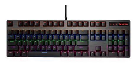 Rapoo V500 Pro Mechanical Gaming RGB Keyboard - Individual Backlit Keys, Spill Resistant