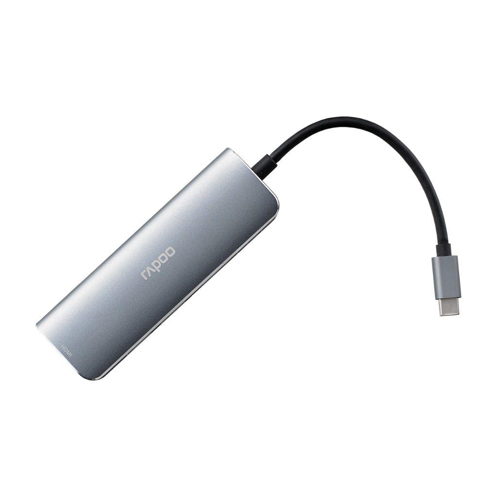 Rapoo XD120 Type-C Hub - 6-in-1 Multi-function Adapter/USB Dongle