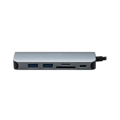 Rapoo XD120 Type-C Hub - 6-in-1 Multi-function Adapter/USB Dongle