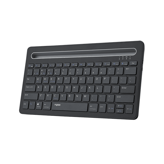 RAPOO XK100 US-Black Bluetooth Keyboard with Tablet Stand