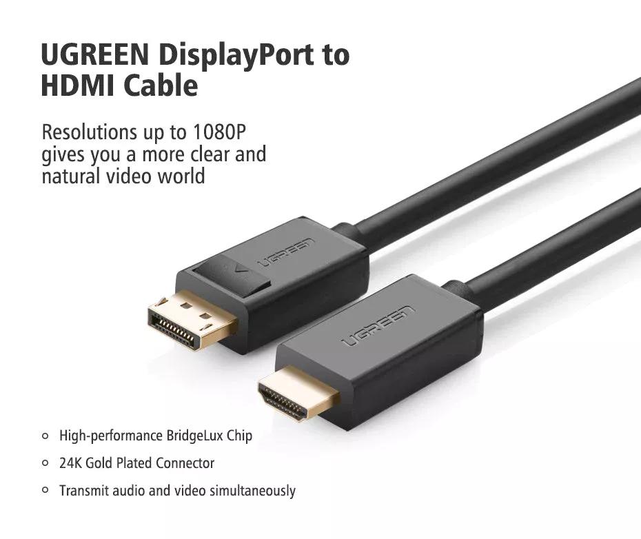 UGREEN 3 Mtr DP male to HDMI male cable Price Nepal