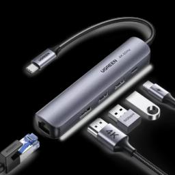 UGREEN CM418 Ultra Slim 5-in-1 USB Type-C Hub #10919