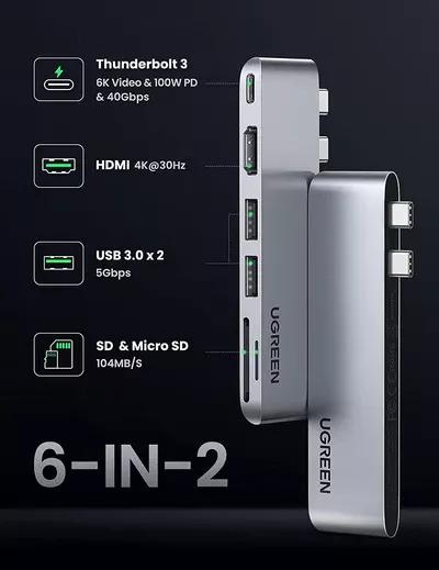UGREEN Dual USB-C To 2*USB 3.0 Price Nepal