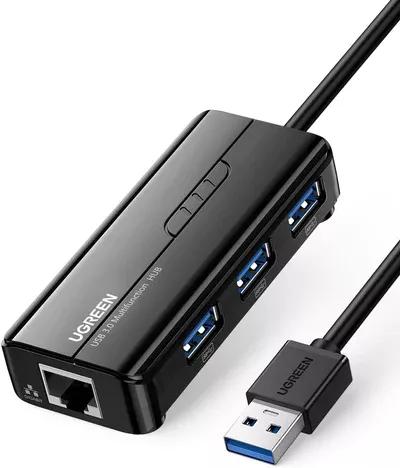 UGREEN USB 3.0 Combo—USB 3.0 Giga Ethernet + 3 ports USB 3.0 Hub Price Nepal
