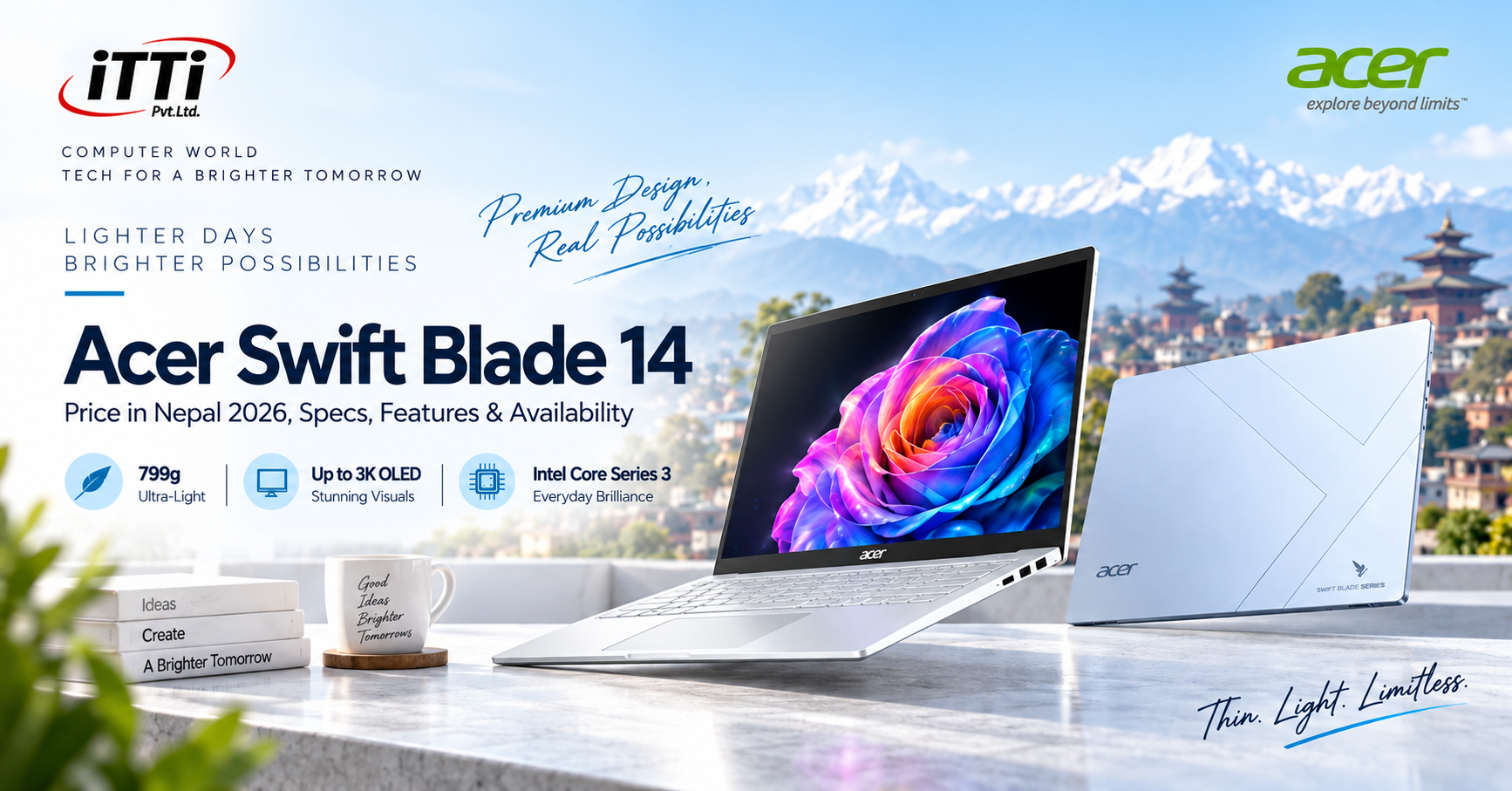 Acer Swift Blade 14 Price in Nepal 2026, Specs, Features & Availability
